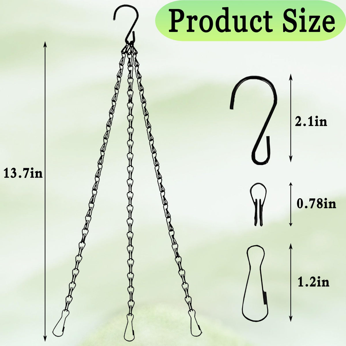 SMYAXUNW durable iron hanging chain for baskets and decor.