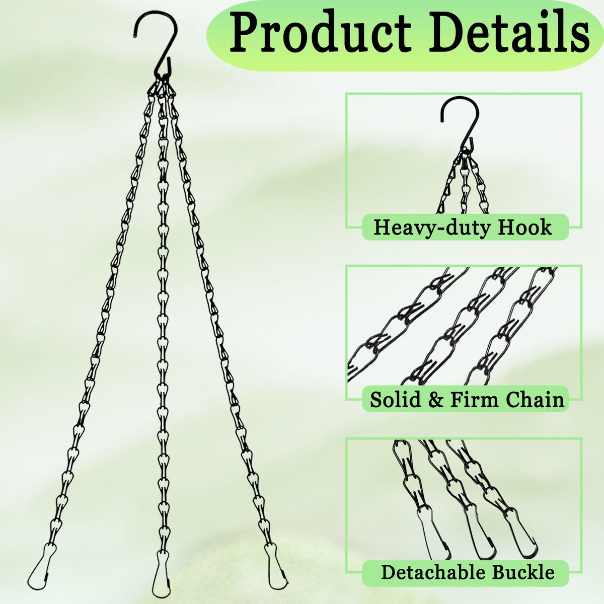 SMYAXUNW indoor outdoor use chain supports plants and decor.