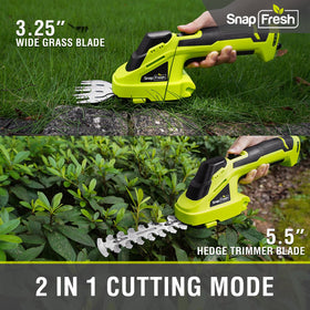 SnapFresh tool cuts grass and small branches with ease