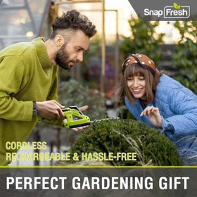 SnapFresh cordless set includes battery and charger for immediate setup