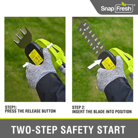 SnapFresh low noise operation for more pleasant yard work