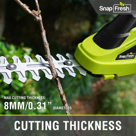 SnapFresh dual safety lock prevents accidental activation during use