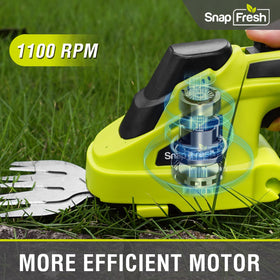 SnapFresh TPR non slip handle provides secure grip during long sessions