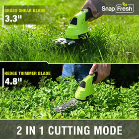 SnapFresh lightweight one-hand design enables comfortable trimming