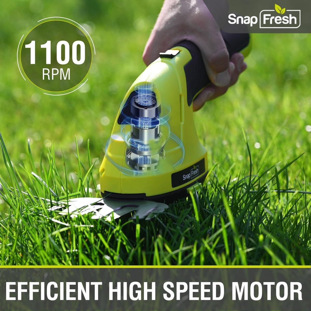 SnapFresh safety switch on top of the handle for control