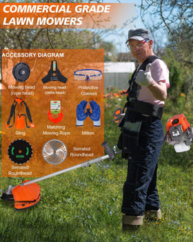 Snoonwee 40T brush cutter chops dense brush with ease.