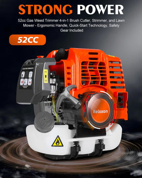 Snoonwee 52cc 2-cycle engine delivers power for tough growth.