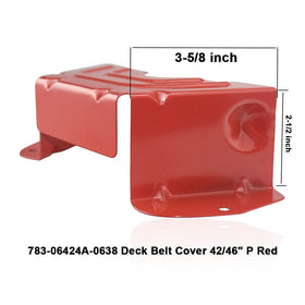 SnowBear two-pack deck belt cover set ready for installation on compatible mowers
