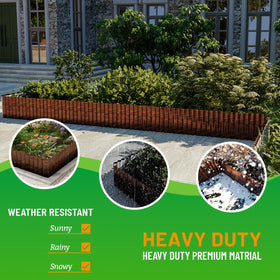 Durable SnugNiture edging stands up to sun and rain for long-lasting garden borders.