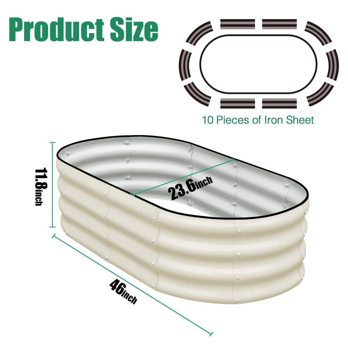 SnugNiture durable galvanized steel coating for outdoor use.