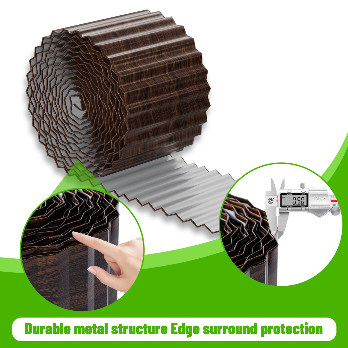 Flexible SnugNiture edging shaped to installation curves