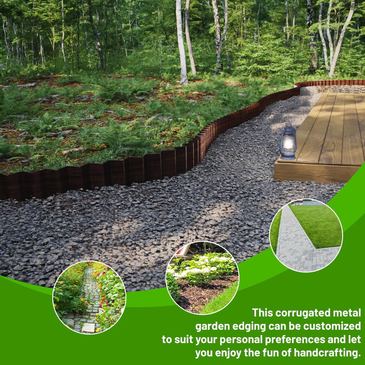 Weather-resistant SnugNiture edging holds shape in diverse conditions