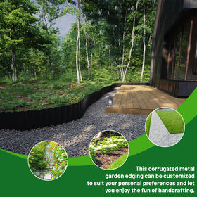 SnugNiture flexible-use edging adapts to DIY garden layouts.