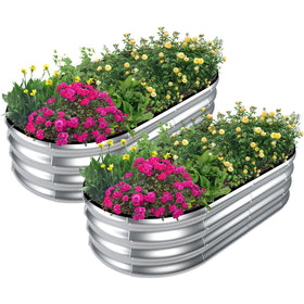 SnugNiture galvanized raised bed in assembly shows sturdy joinery for long-lasting outdoor use.