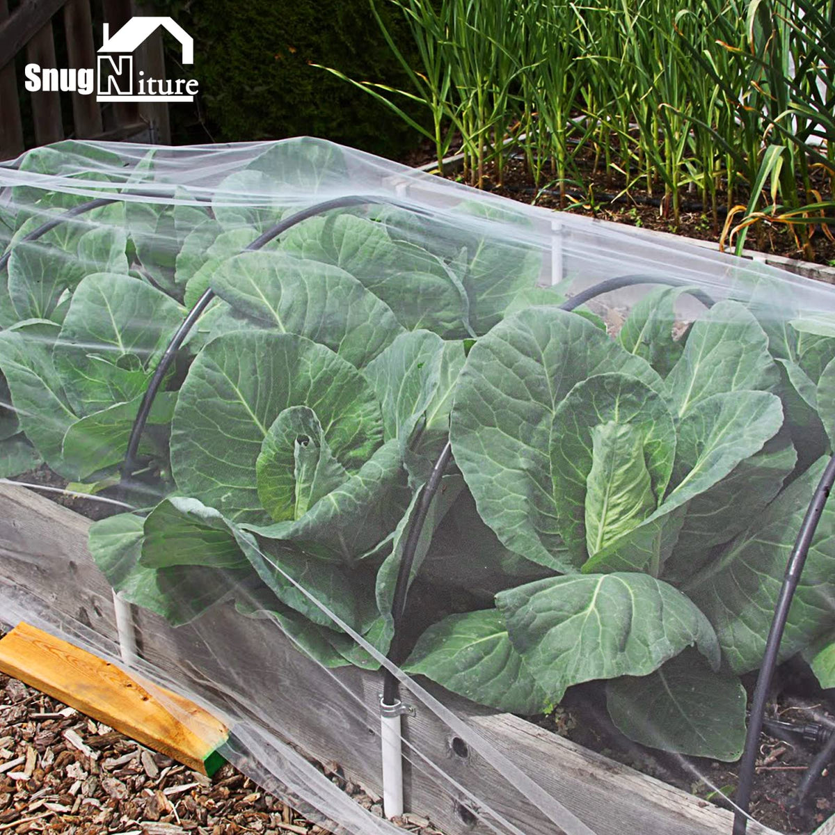 SnugNiture versatile netting for greenhouse, yard, and orchard wildlife protection