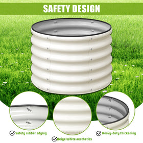 Open base round planter from SnugNiture promoting drainage and airflow.