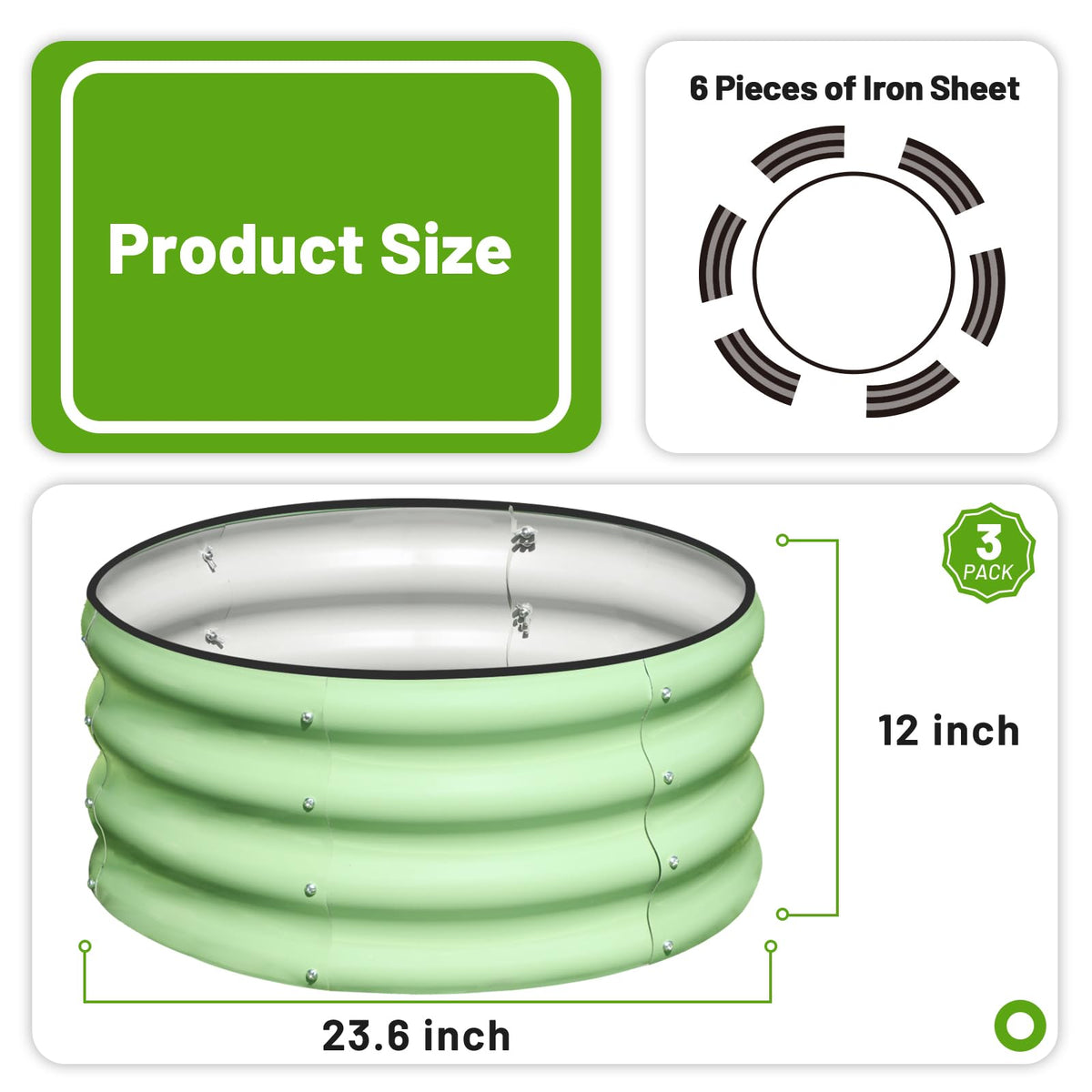 SnugNiture round bed assembly view highlighting quick setup for planting