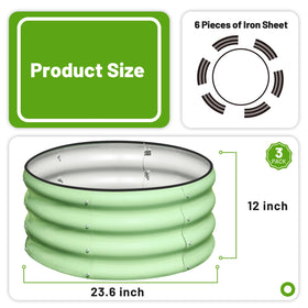 SnugNiture round bed assembly view highlighting quick setup for planting