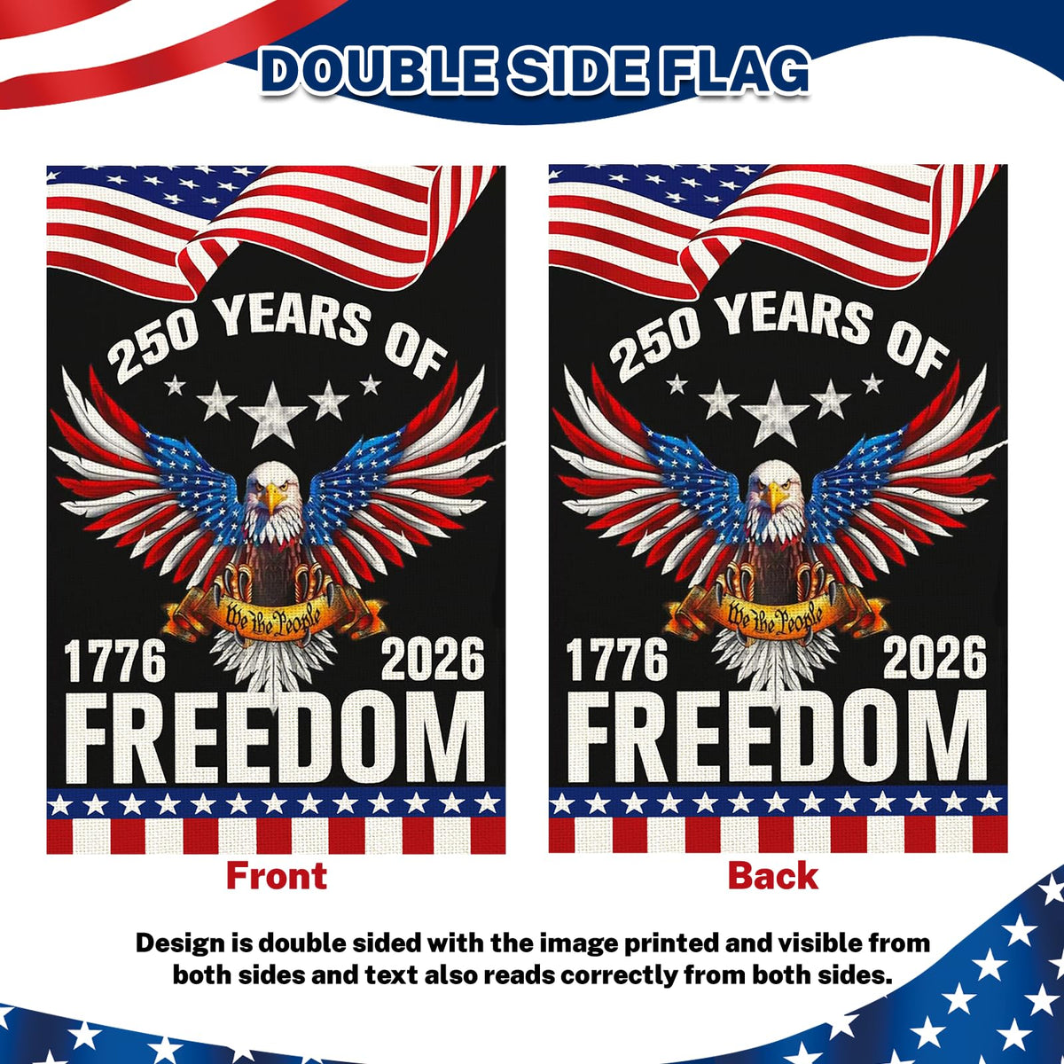 Snungee 12x18 garden flag on display, perfect for porch decor.