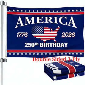 Snungee 250th Anniversary Flag 3x5 front view ideal for durable outdoor display