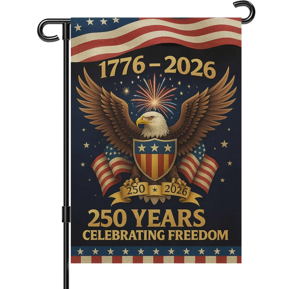 Snungee 250th Anniversary flag front view with vibrant double-sided print