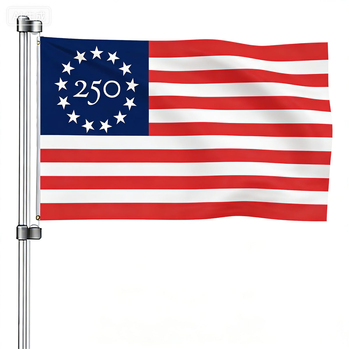 Snungee 250th anniversary flag with stars, stripes, and eagle for patriotic display