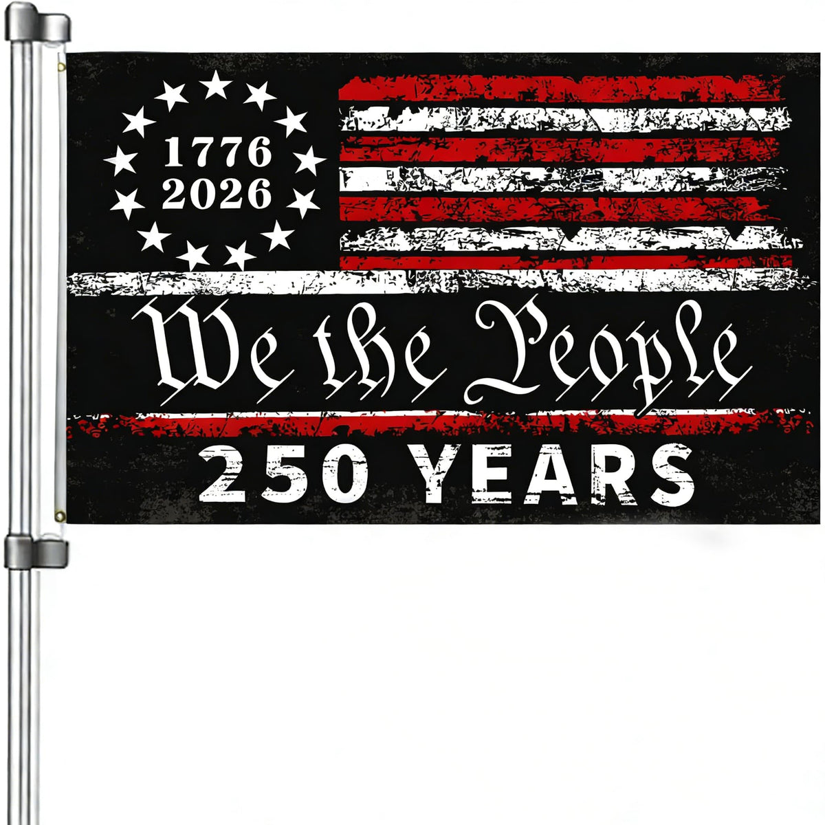 Snungee 250th anniversary flag We the People for outdoor display.