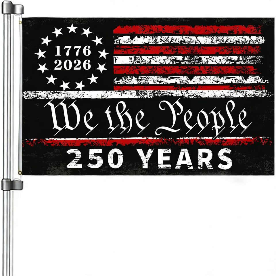 Snungee 250th anniversary flag We the People for outdoor display.