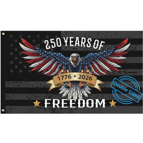 Snungee 250th Anniversary USA Flag front view for outdoor display.