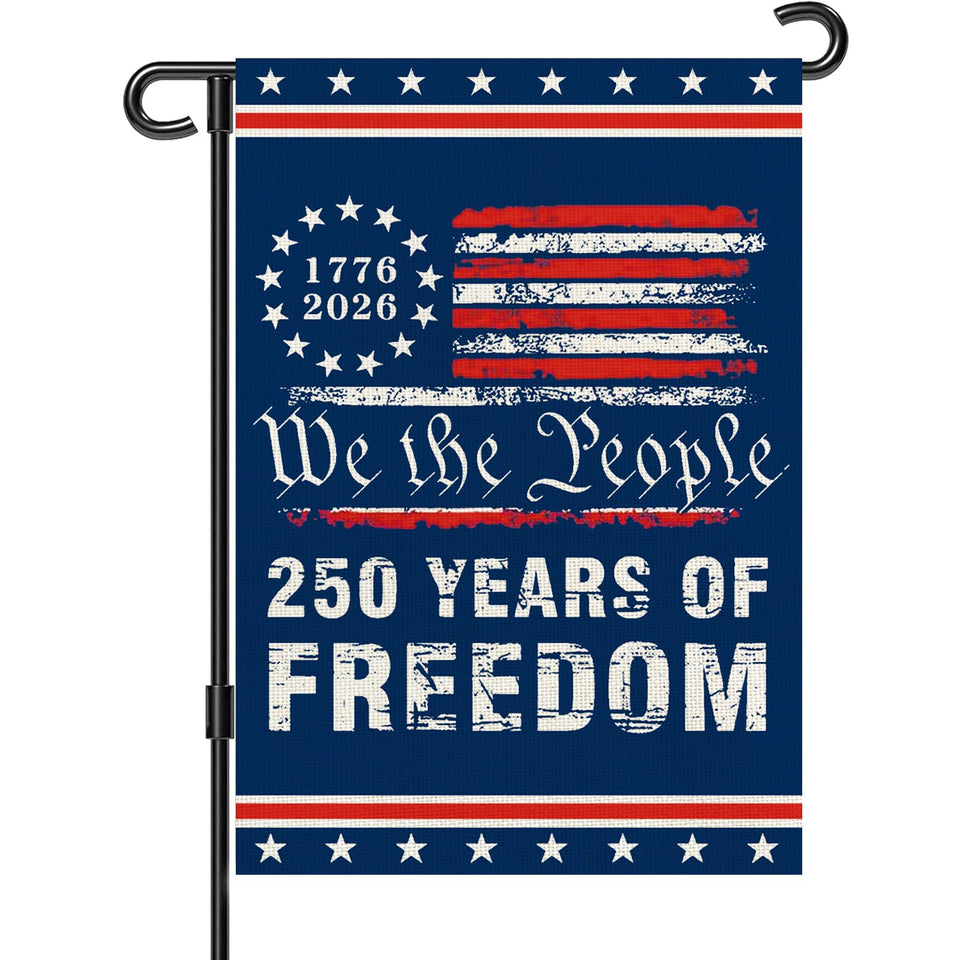 Snungee 250th anniversary flag with We the People for outdoor display