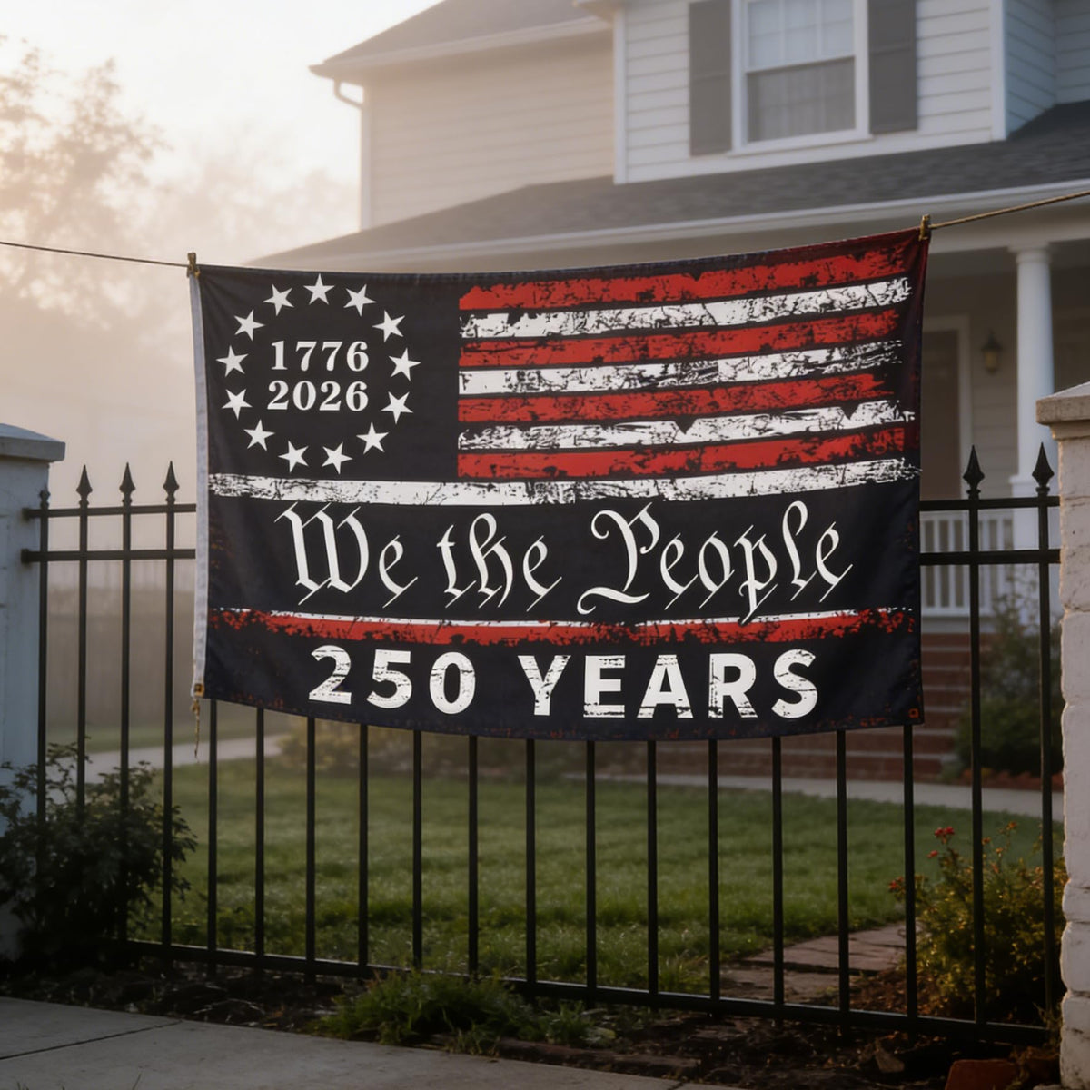 Snungee 3x5 flag creates bold backdrop for photos and parties.