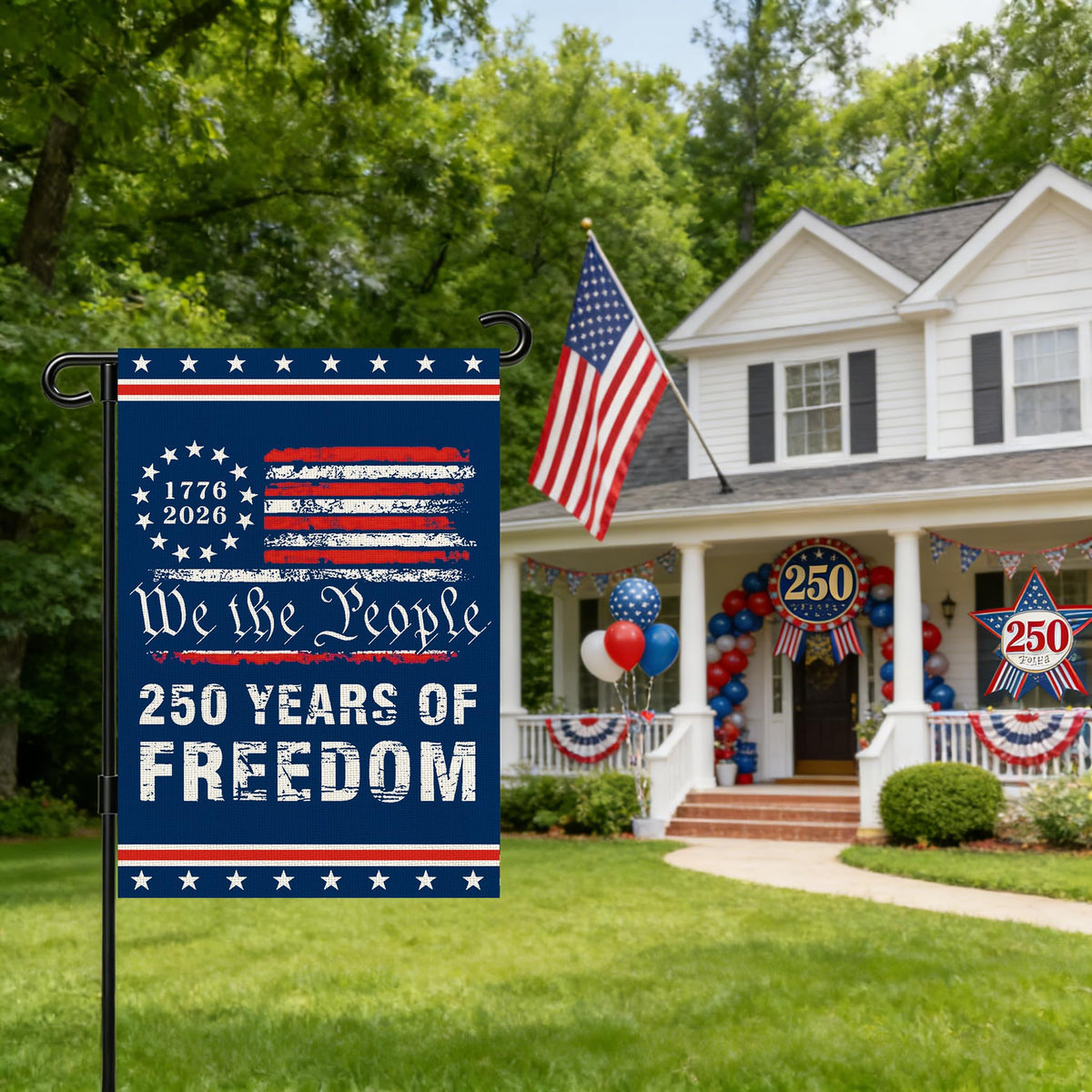 Snungee 4th of July decor flag enhances patriotic celebrations