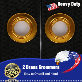 Snungee flag with brass grommets and canvas header for heavy duty use.