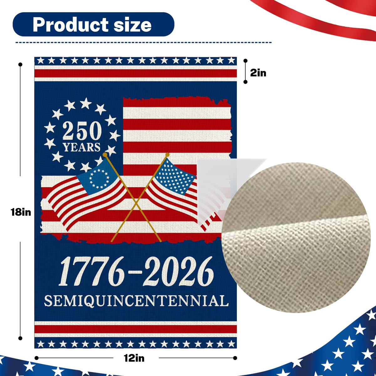 Snungee double-sided print flag ensures visibility from both sides.