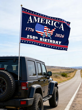 Snungee flag features a durable canvas header and brass grommets