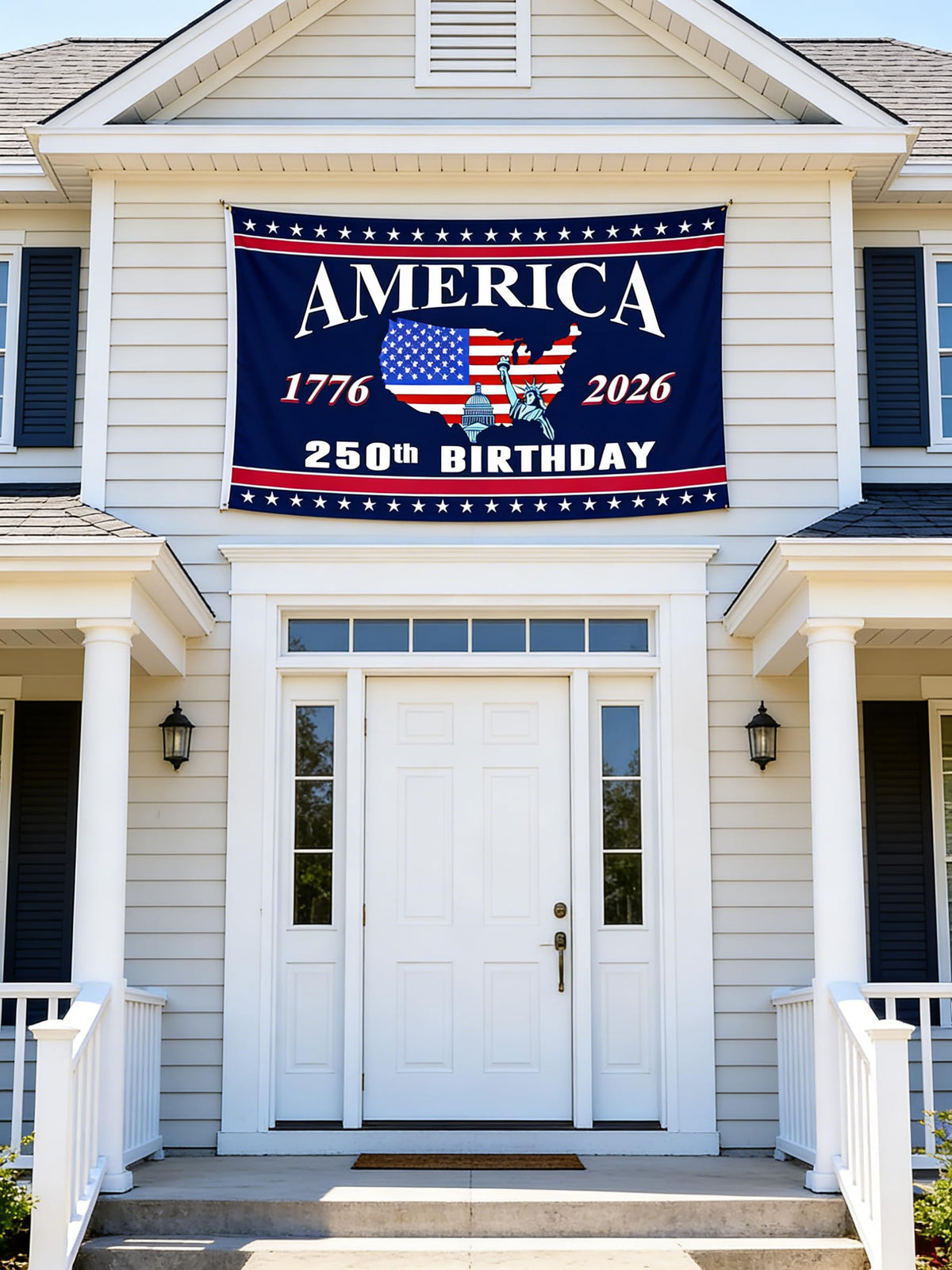 Snungee outdoor flag designed for porch, garden, or front-yard display