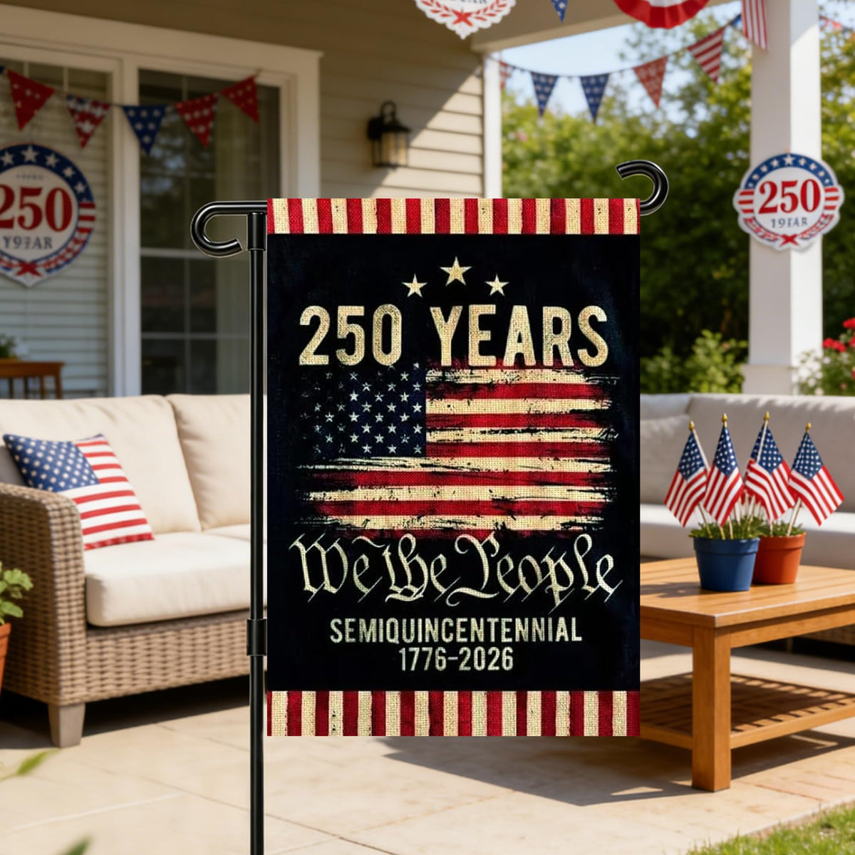 Snungee patriotic decor flag for Independence Day celebrations