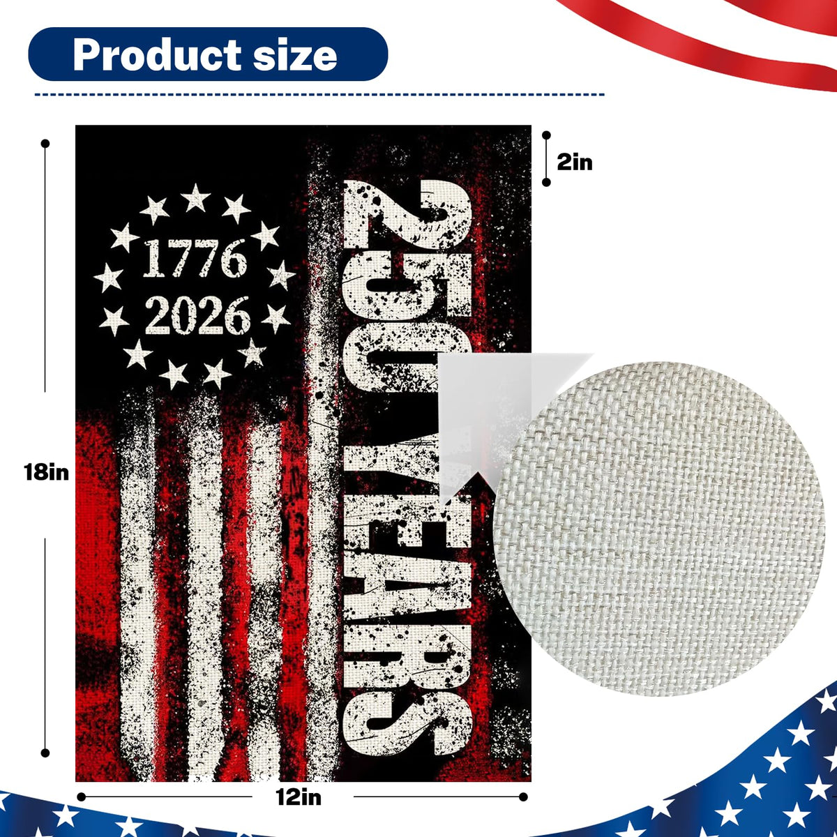 Snungee patriotic decor for outdoor display during holidays and community events.