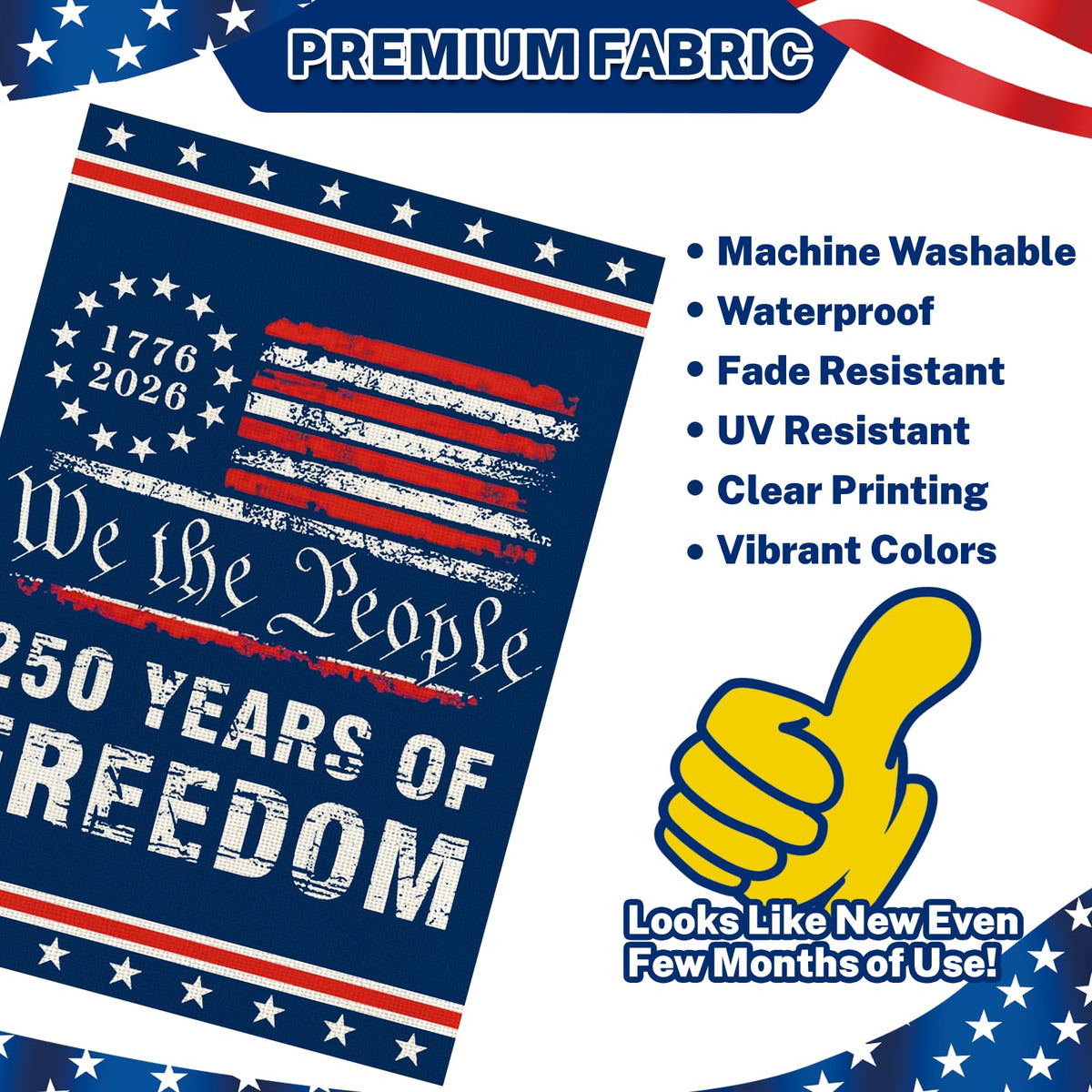 Snungee patriotic garden flag decor for festive outdoor spaces