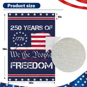 Snungee patriotic yard decor flag ideal for 4th of July celebrations.