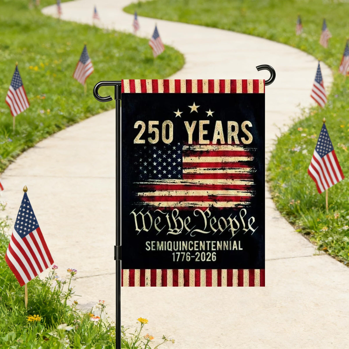 Snungee reinforced stitching flag built for durable yard display