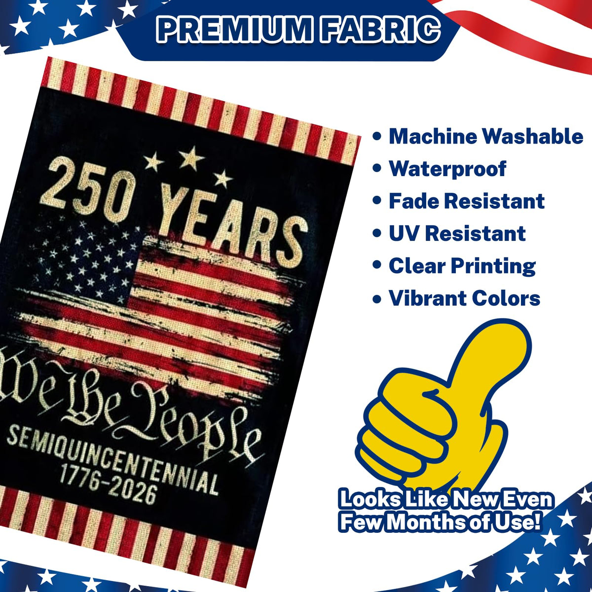 Snungee Stars and Stripes close-up highlighting crisp print