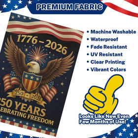 Snungee weatherproof outdoor banner suitable for porch or yard.
