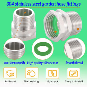 SNUTUYA heavy-duty stainless steel fittings withstand outdoor use and resist deformation