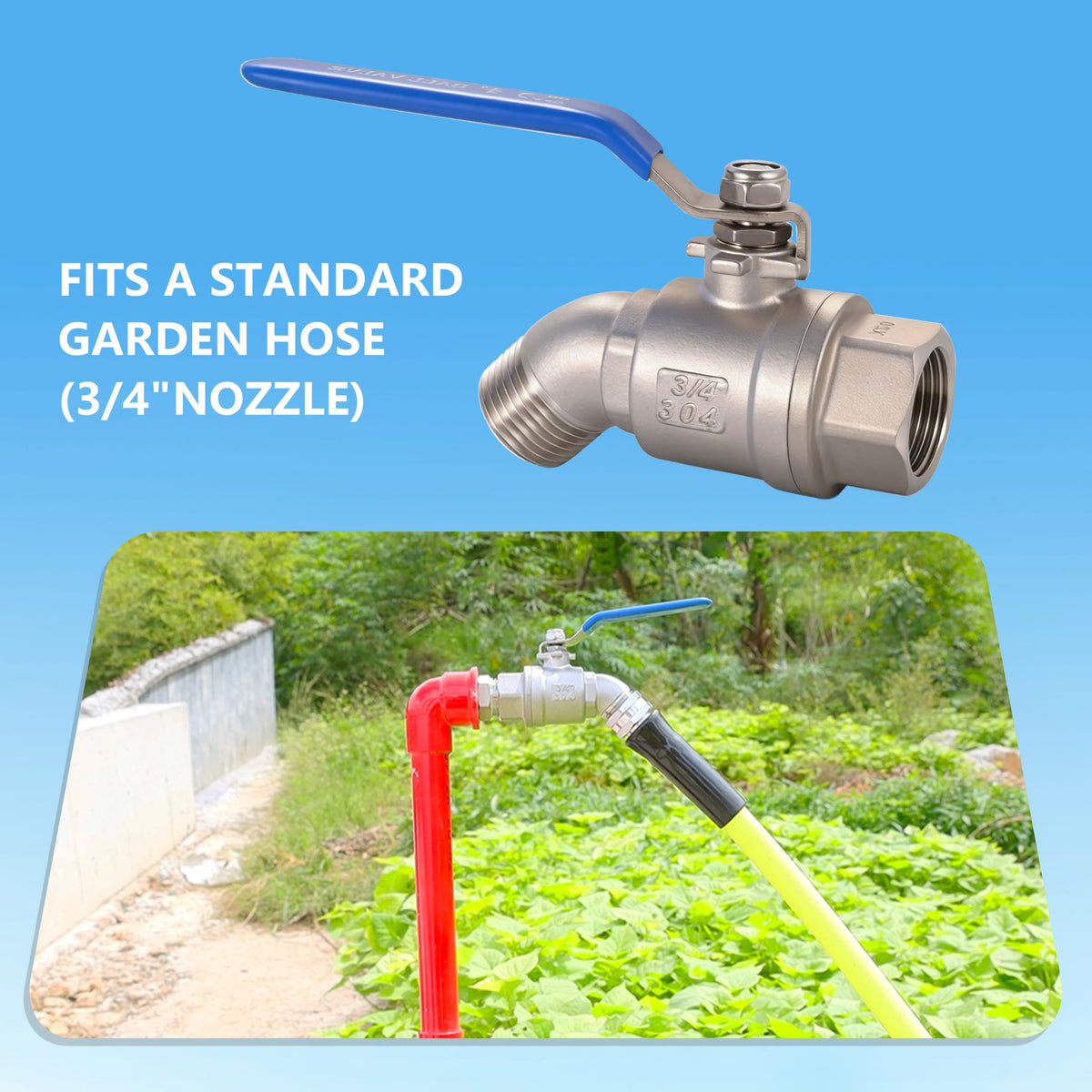 SNUTUYA heavy-duty outdoor spigot built for weather resistance