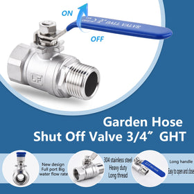 SNUTUYA heavy-duty valve handle enables easy operation even with wet hands.