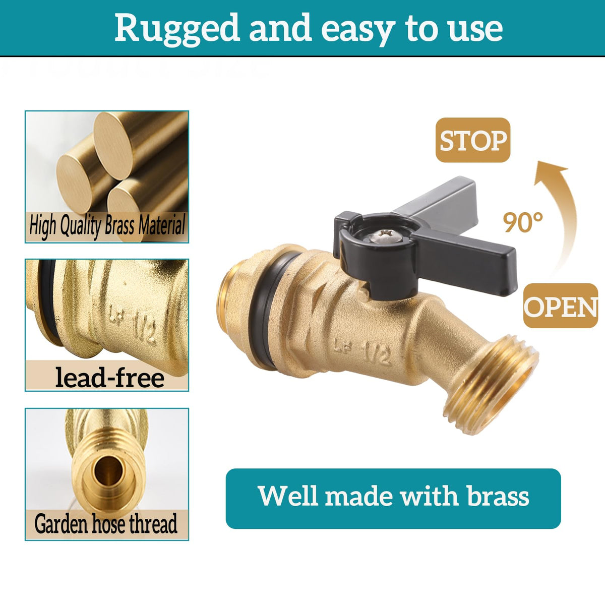 SNUTUYA 21mm installation hole supports easy, tool-light setup