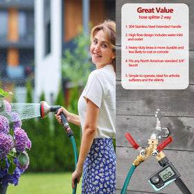 SNUTUYA long stainless steel handle enables easy operation.