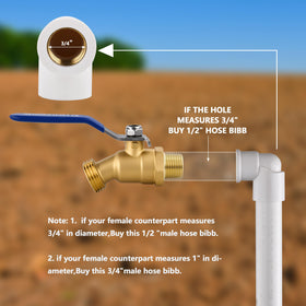 SNUTUYA outdoor spigot with high-flow design for garden watering.