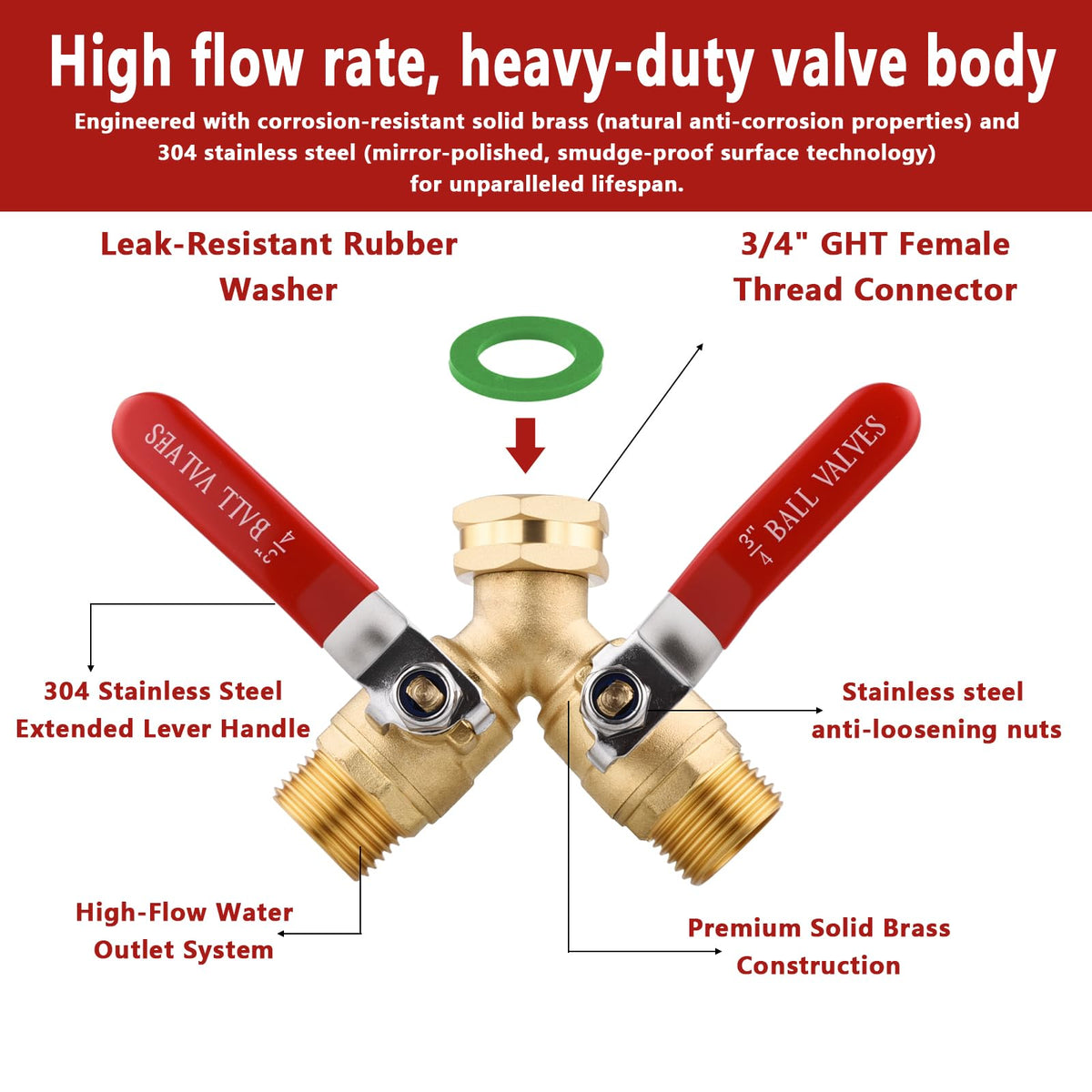SNUTUYA silicone gasket ensures leak-proof hose connections.